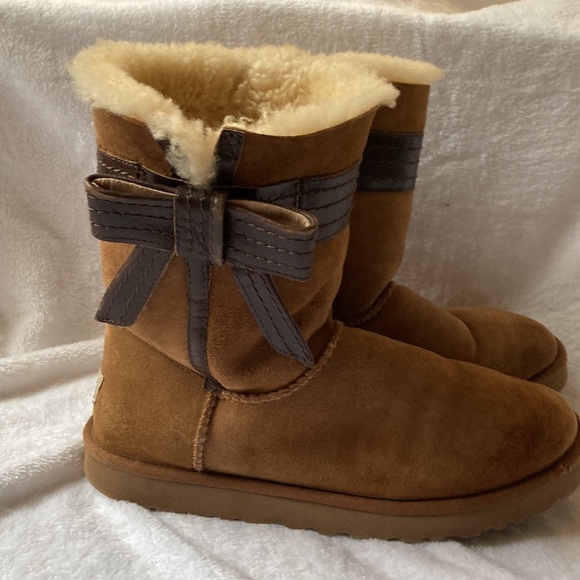 UGG Josette 1003174 Chestnut Boots. Size 10 - Picture 3 of 17